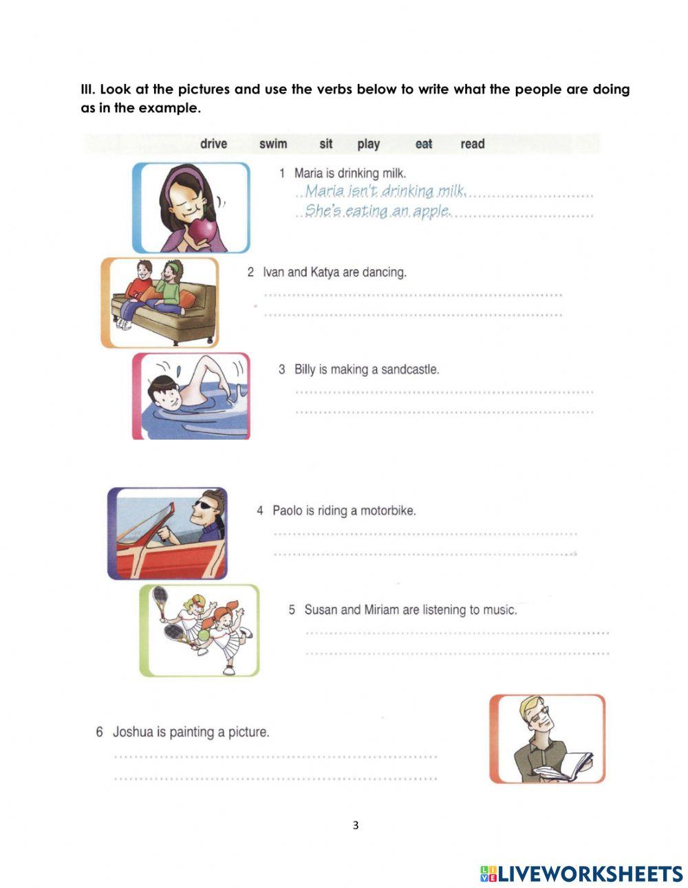 CGE3-U1-Present Continuous-Negative