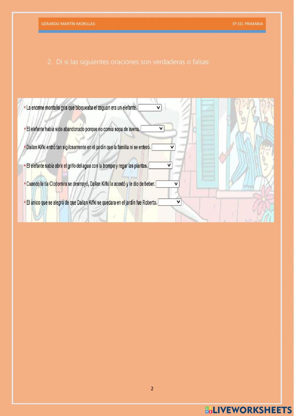 Competencia lectora. Tarea 3.