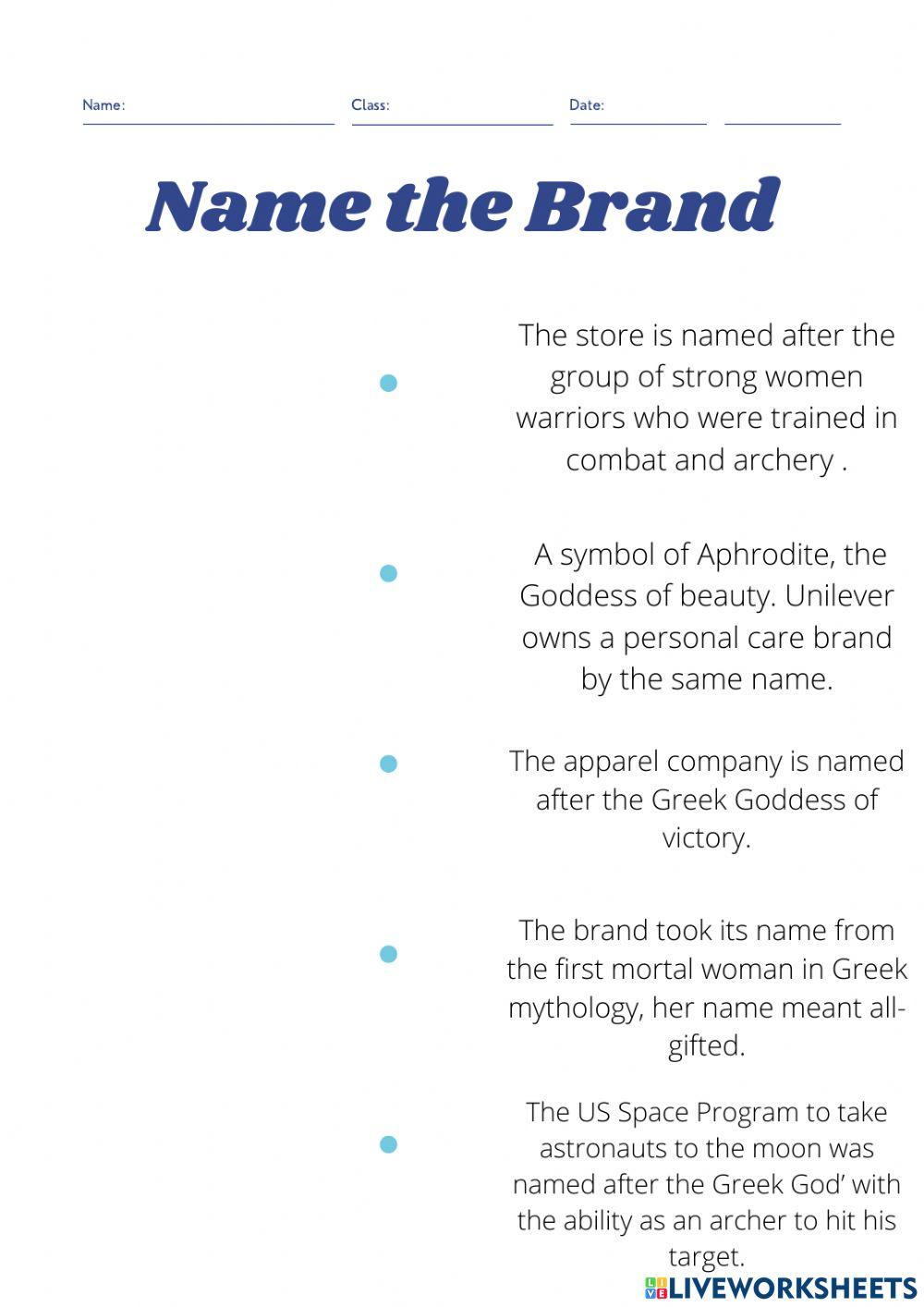 The Greek Mythology behind the Brand