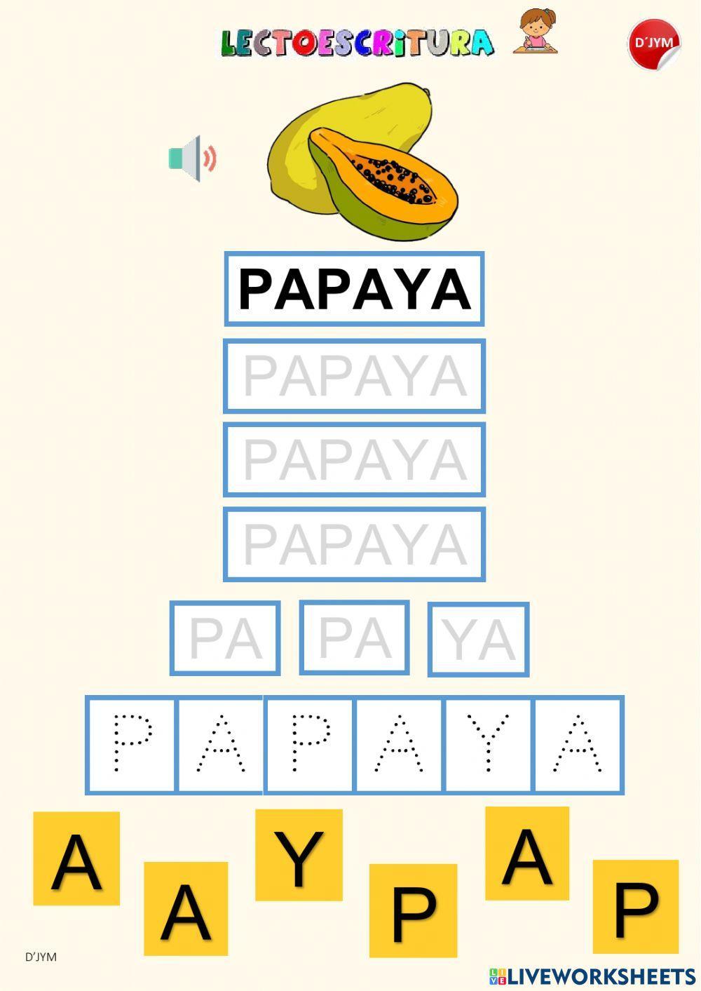 Frutas - Lectura global