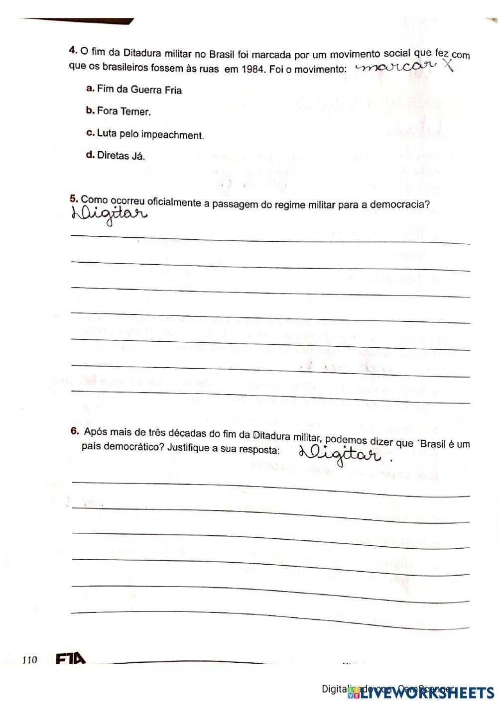 	o brasil da segunda metade do séculoxx