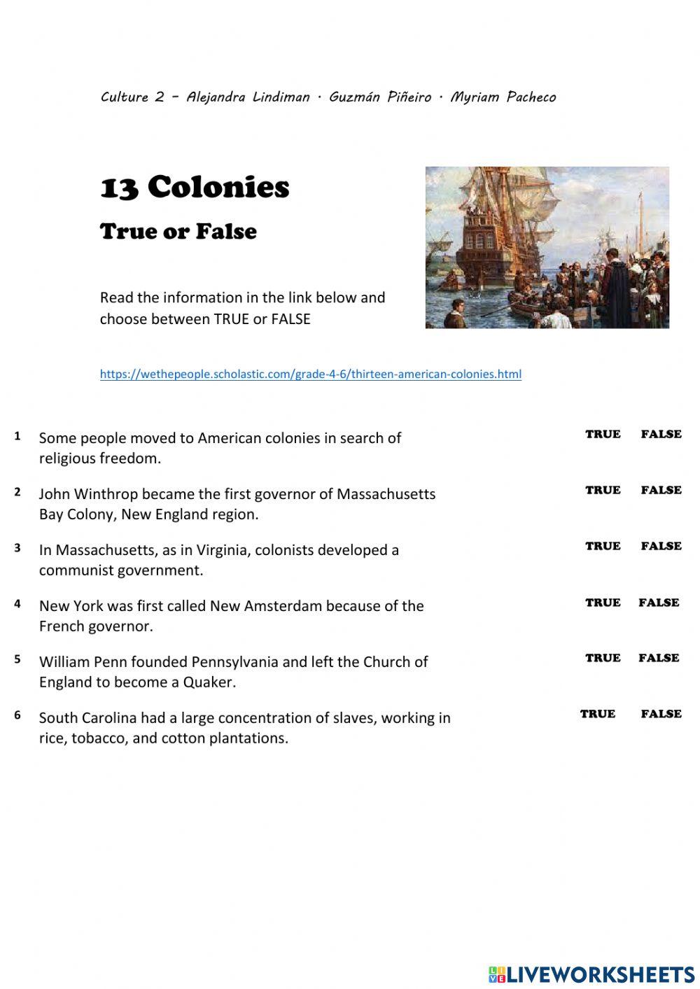 13 Colonies and Westward Expansion