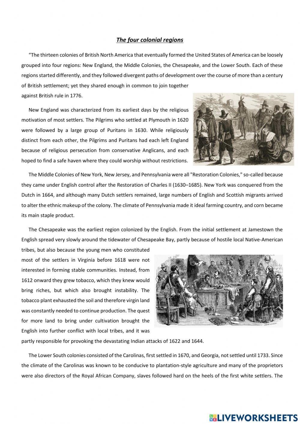 13 Colonies and Westward Expansion