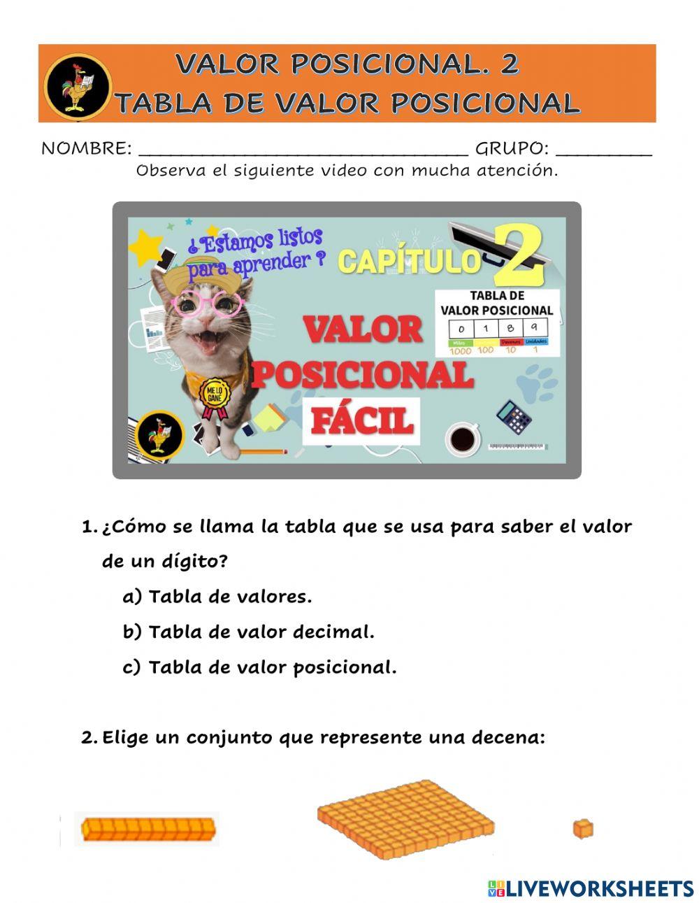 Valor posicional capítulo 2