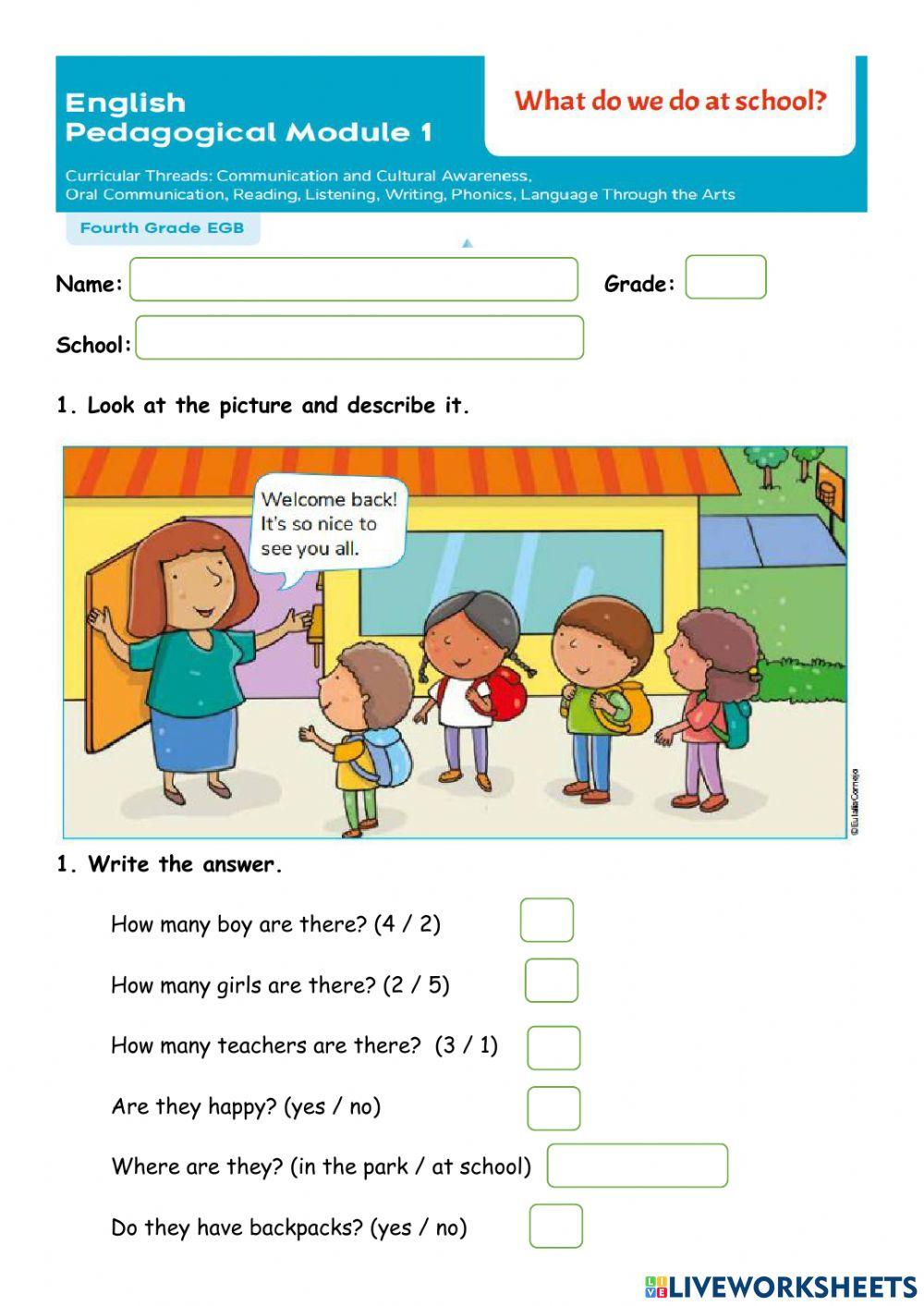 Welcome back to school!