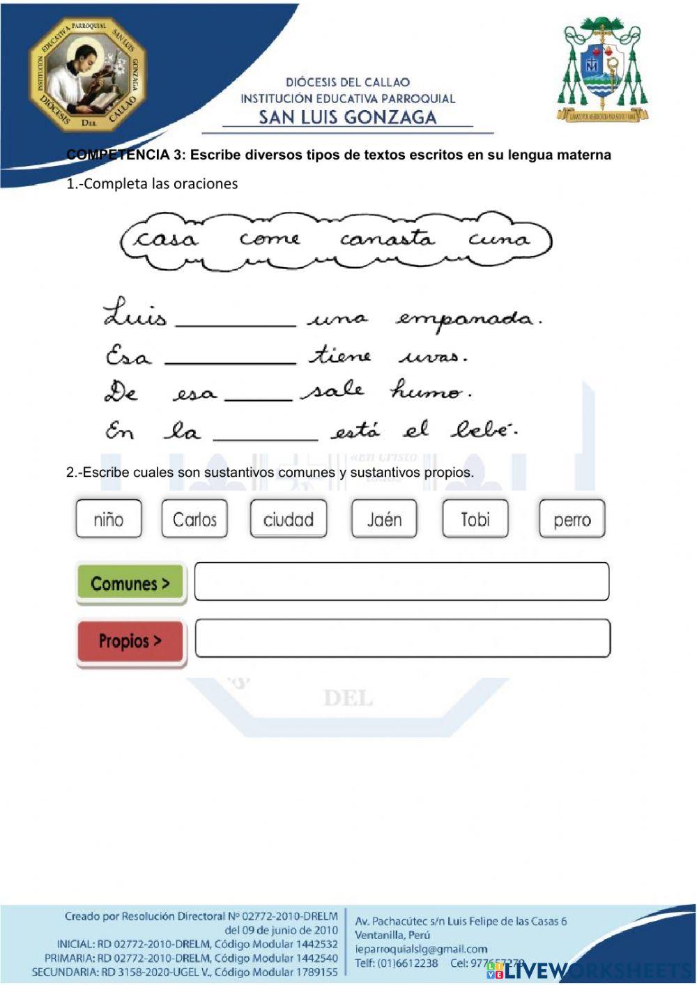 Examen de comunicación del iii bimestre