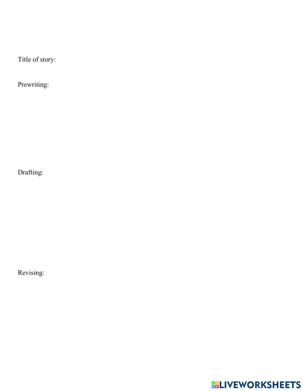 The writing process The writing process