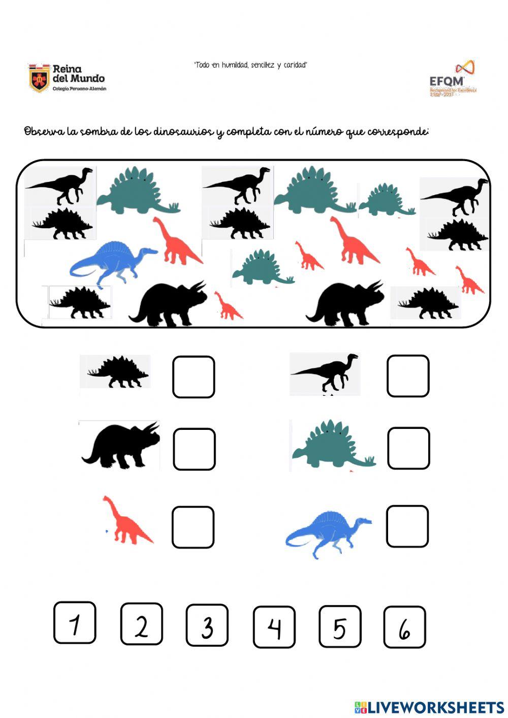 Conteo de dinosaurios