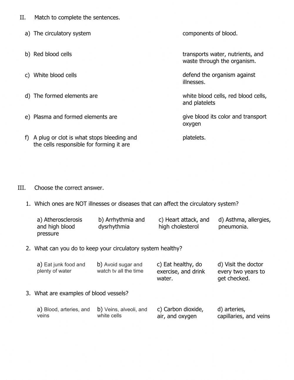 6th Grade Science Test TERM 1-1