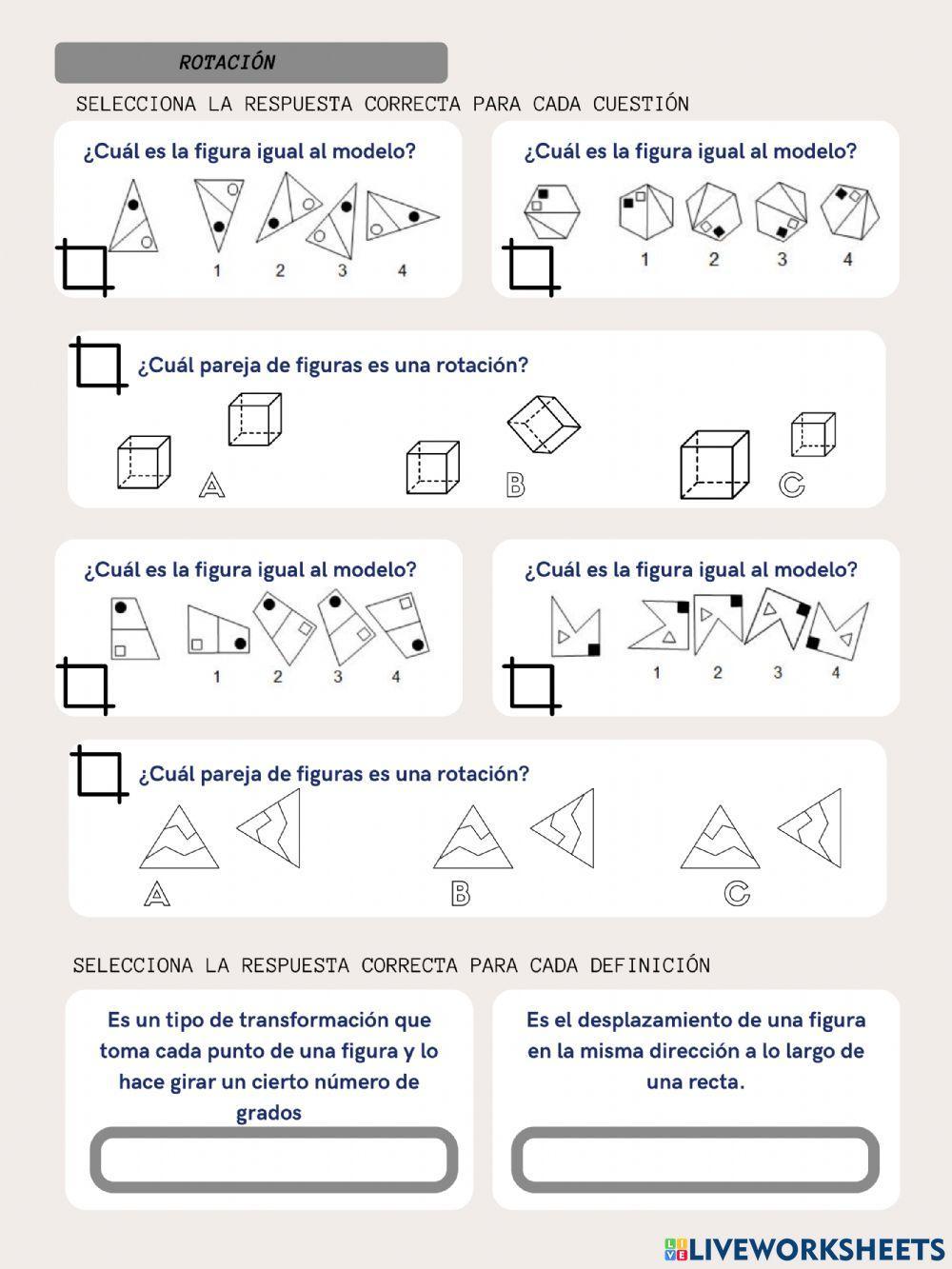 Traslación y Rotación de Figuras