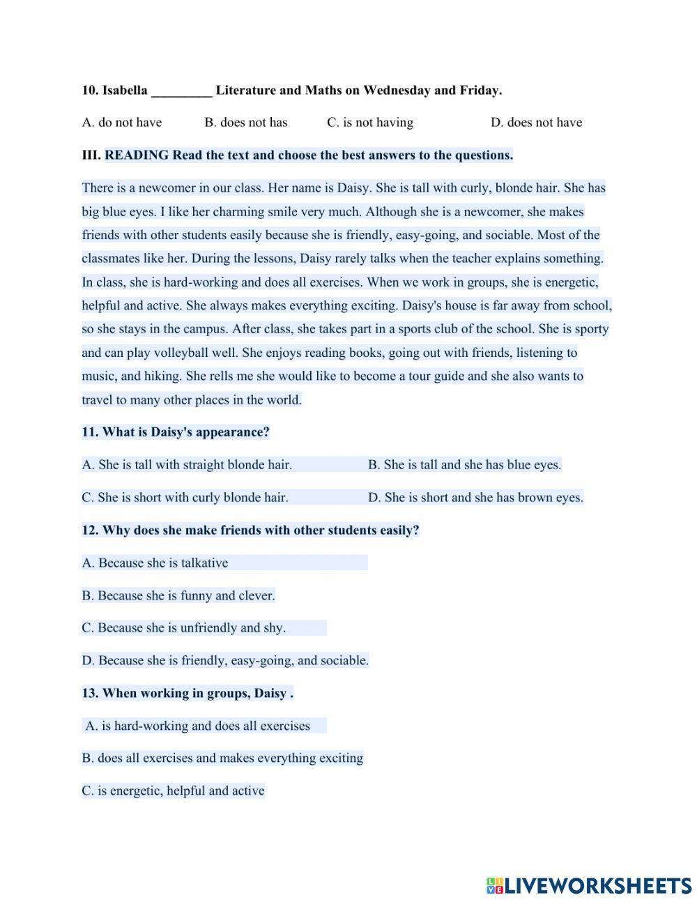 Test unit 3- ta lớp 6