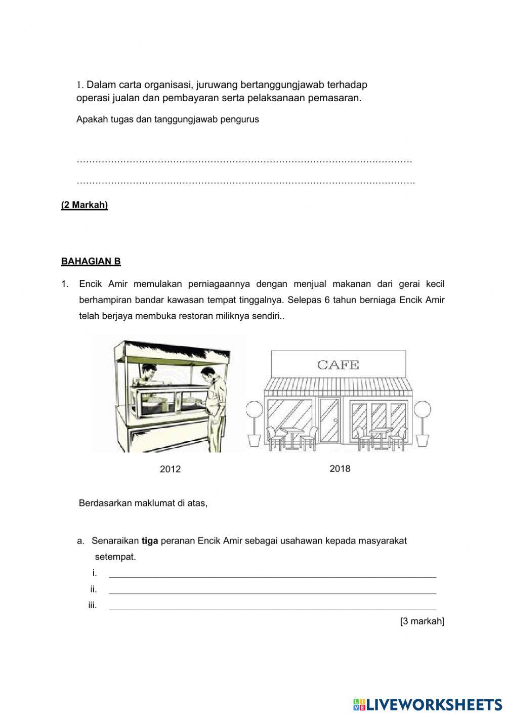 Latihan ulangkaji bab 5.0 PERNIAGAAN DAN KEUSAHAWANAN