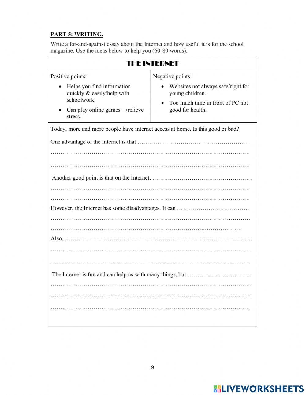 DS - Access 2 - Test 4 writing