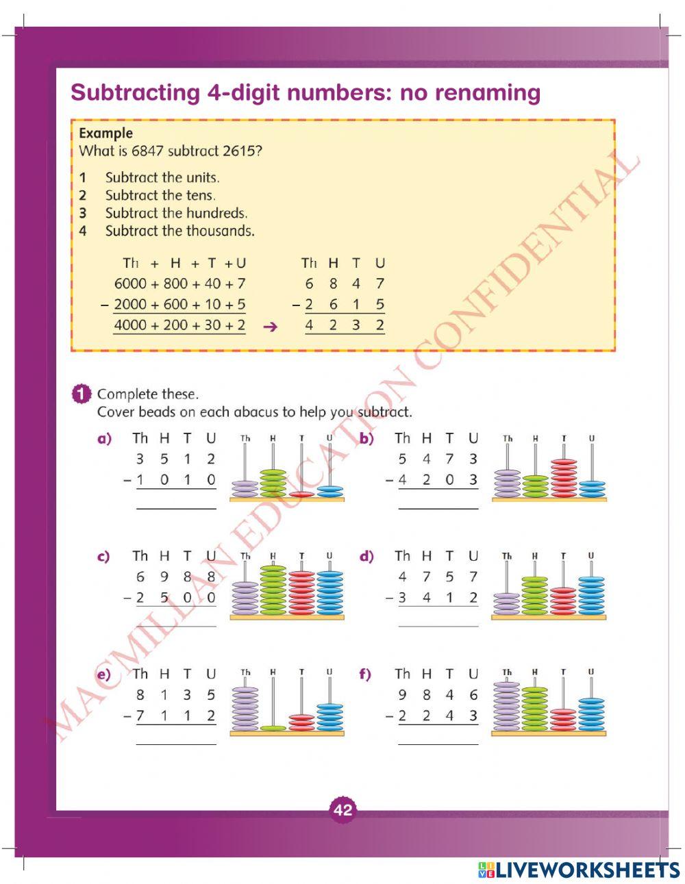 Maths 3A-Week 6-pages 40, 42, 41 (ex 2), 43 (ex 3) worksheet | Live ...