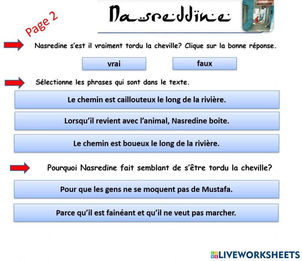 Comprehension nasredine teacher geraldine6