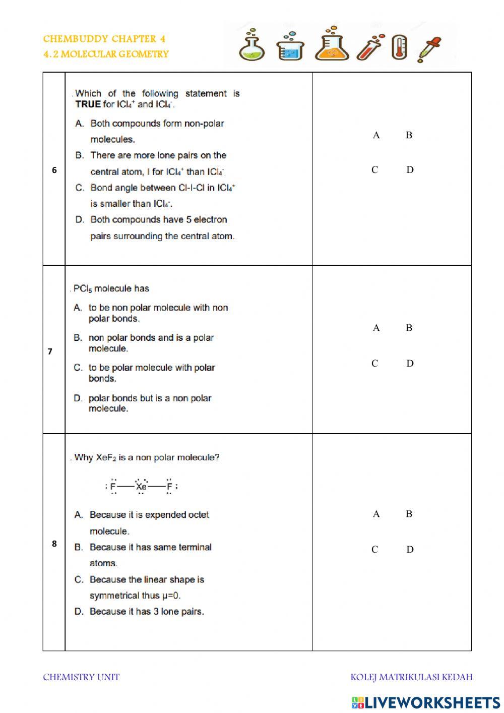 Molecular geometry
