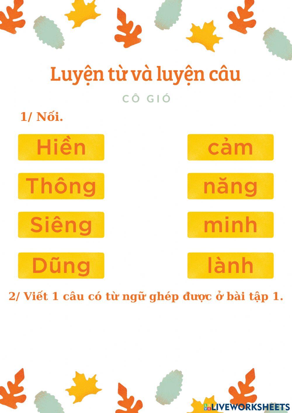 Luyện từ và luyện câu