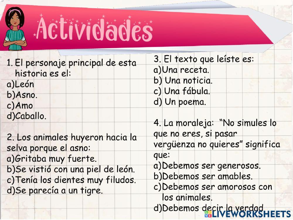 El asno que se disfrazó de león