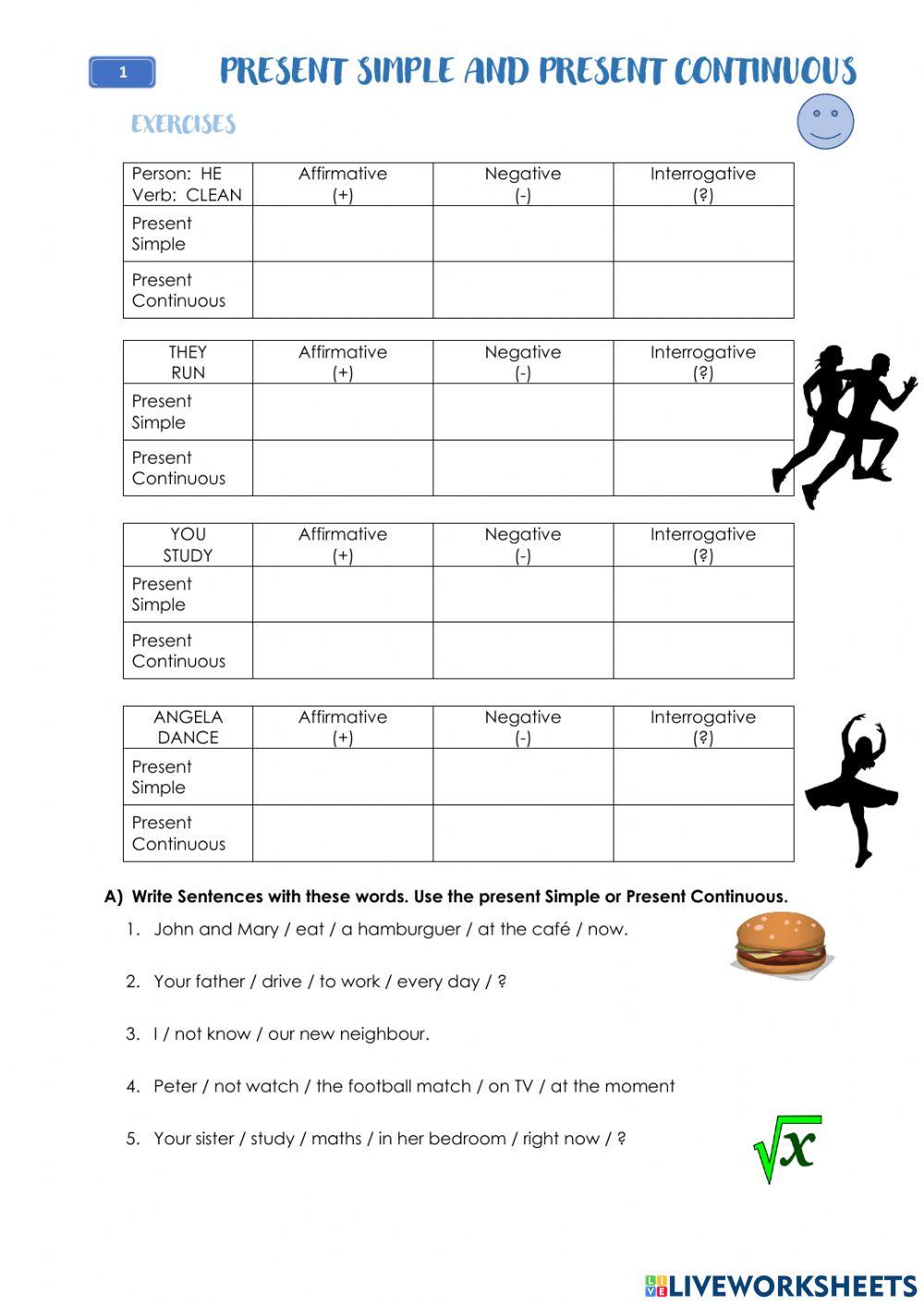 Present Simple and Present Continuous