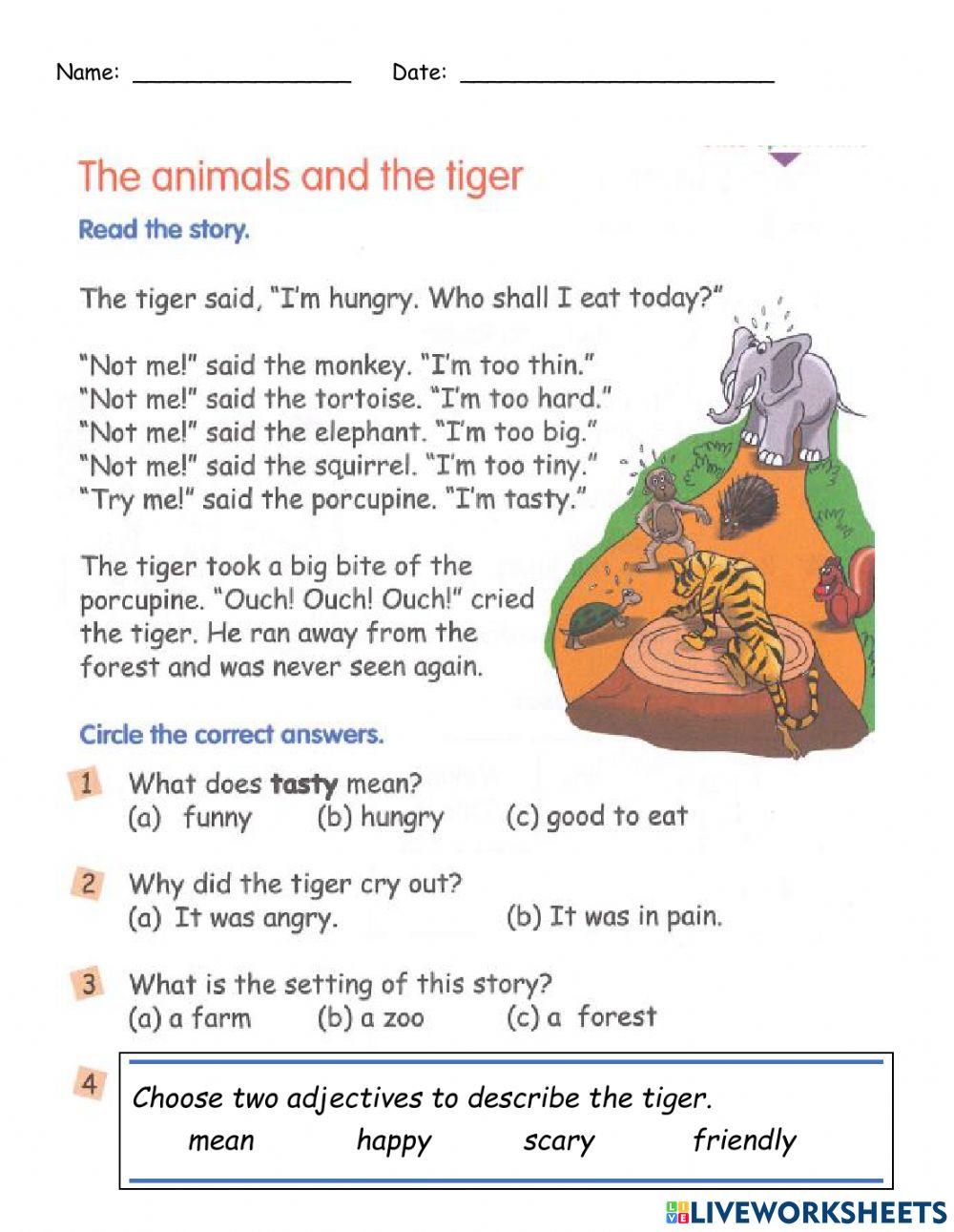 The Animals and The Tiger