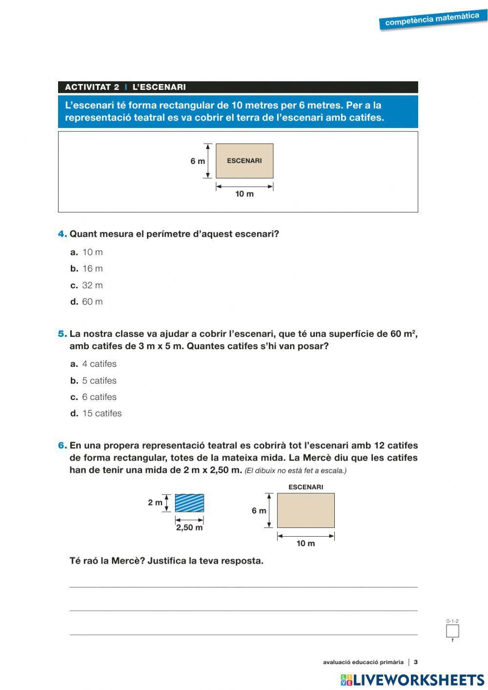 Competències Bàsiques Matemàtiques 2015