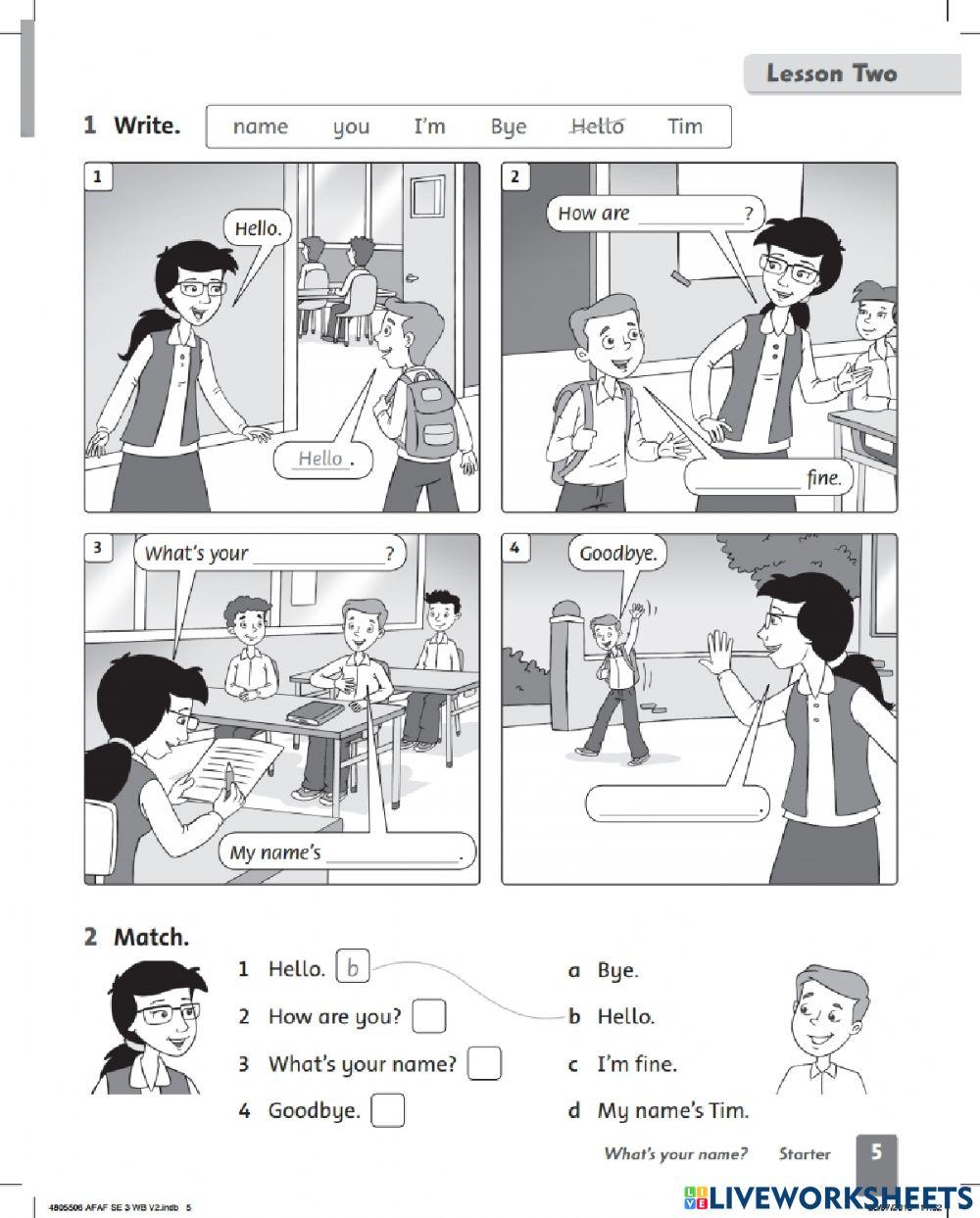 Worksheet - Grade 3 - Starter