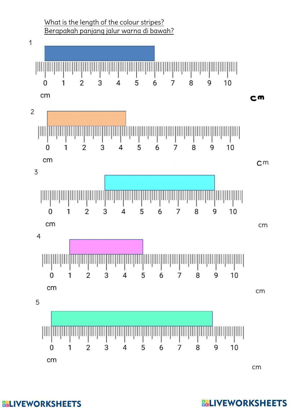 Measure using sub standard and standard units