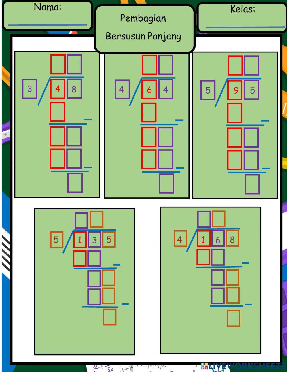 Pembagian bersusun panjang