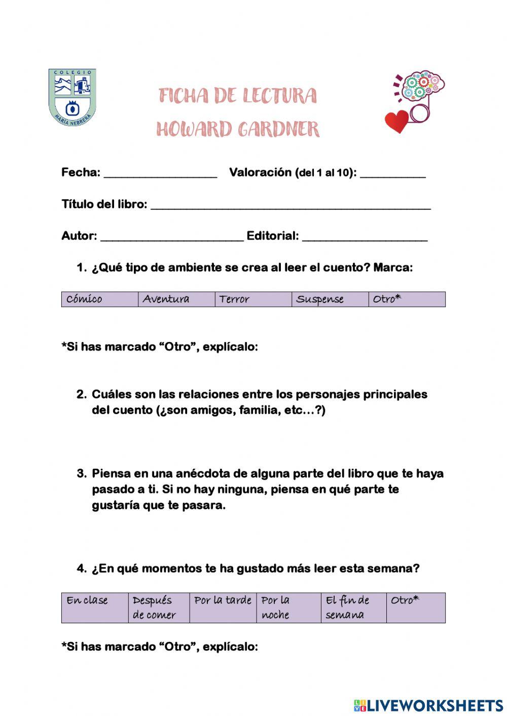 Ficha de lectura intrapersonal