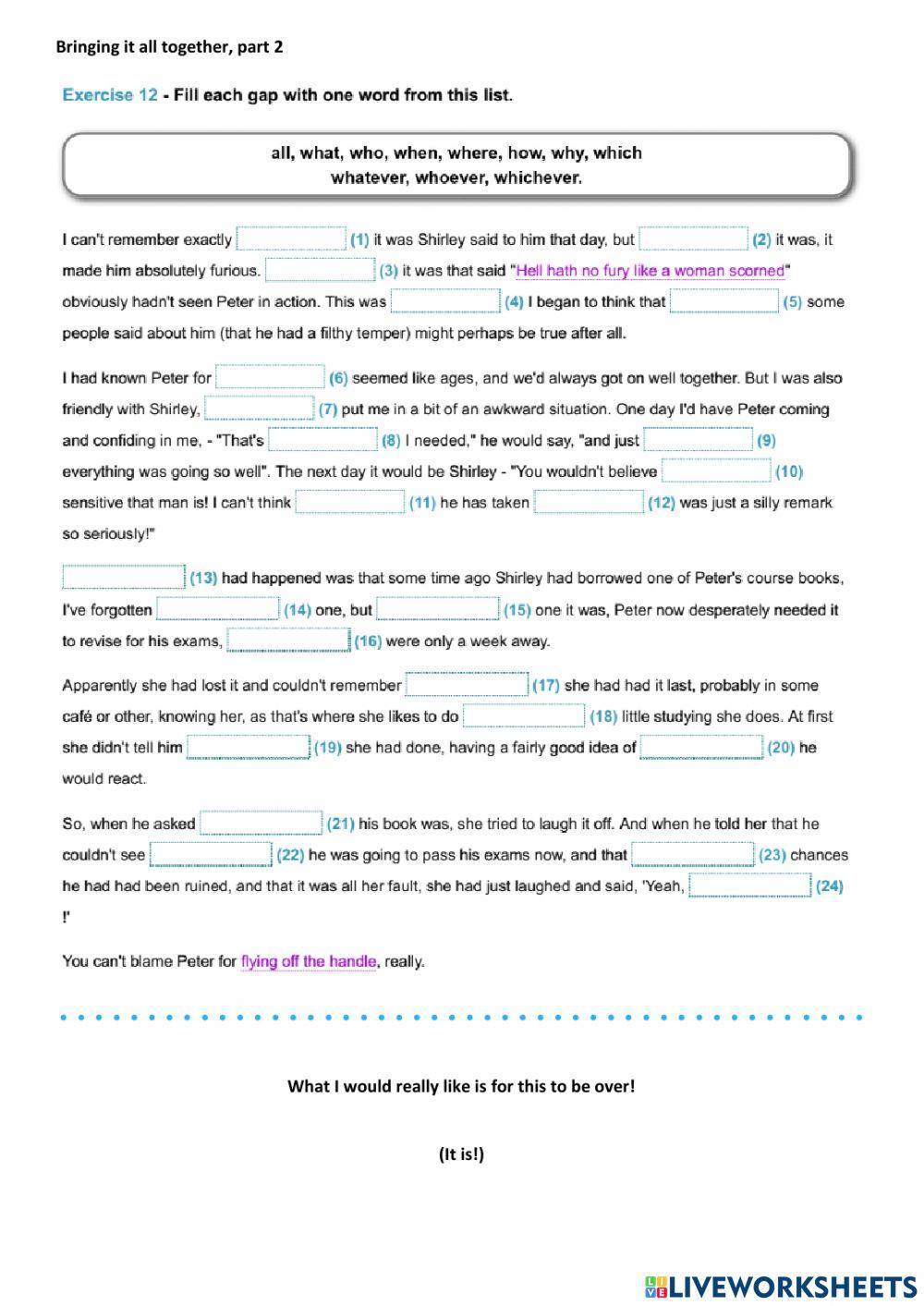 Exploring Nominal Relative Clauses