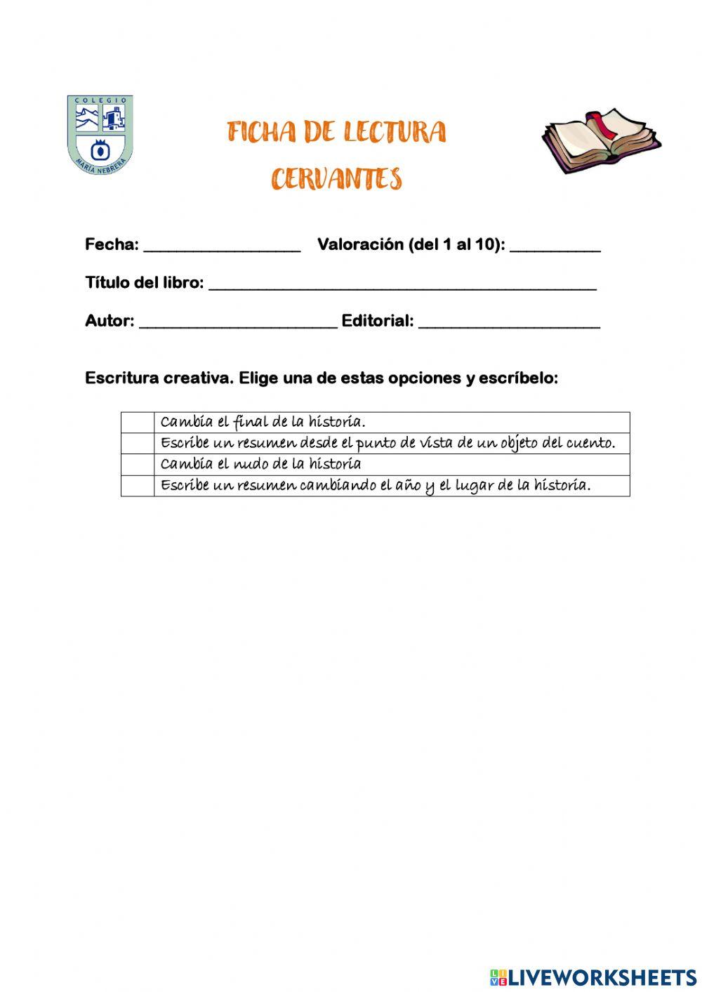 Ficha de lectura lingüística