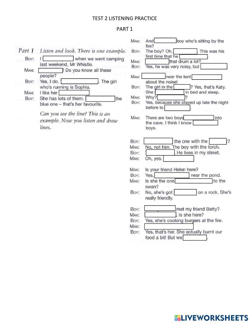 Flyers 3 2019 Listening Practice