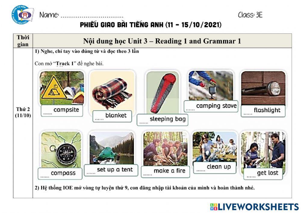 Phiếu giao bài October - Week 2