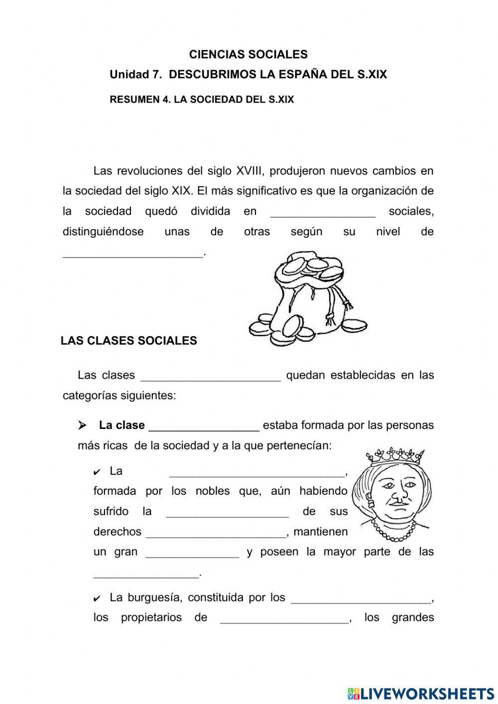 La sociedad del S.XIX