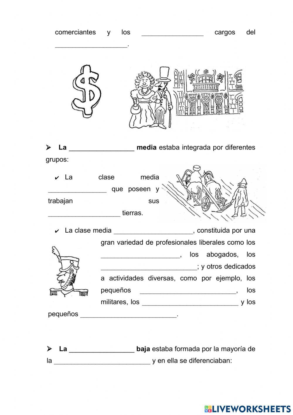 La sociedad del S.XIX