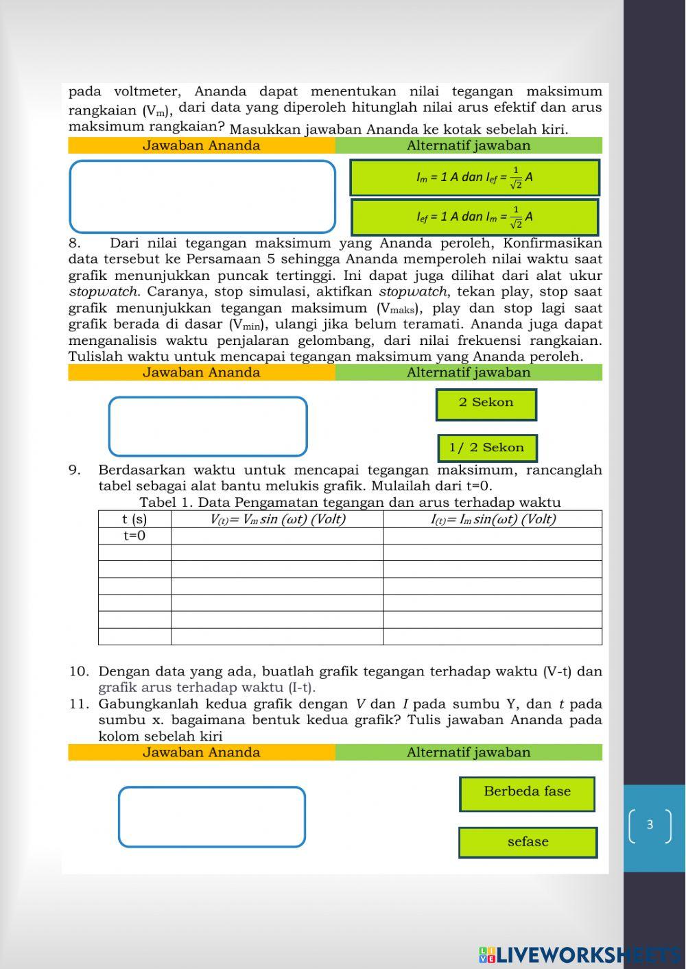 Rangkaian listrik arus bolak balik