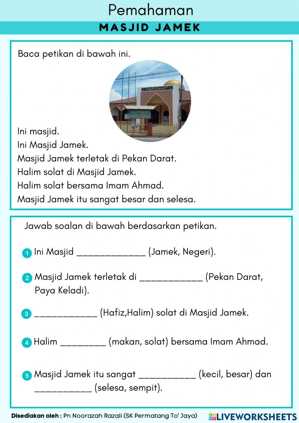 Pemulihan : Masjid Jamek