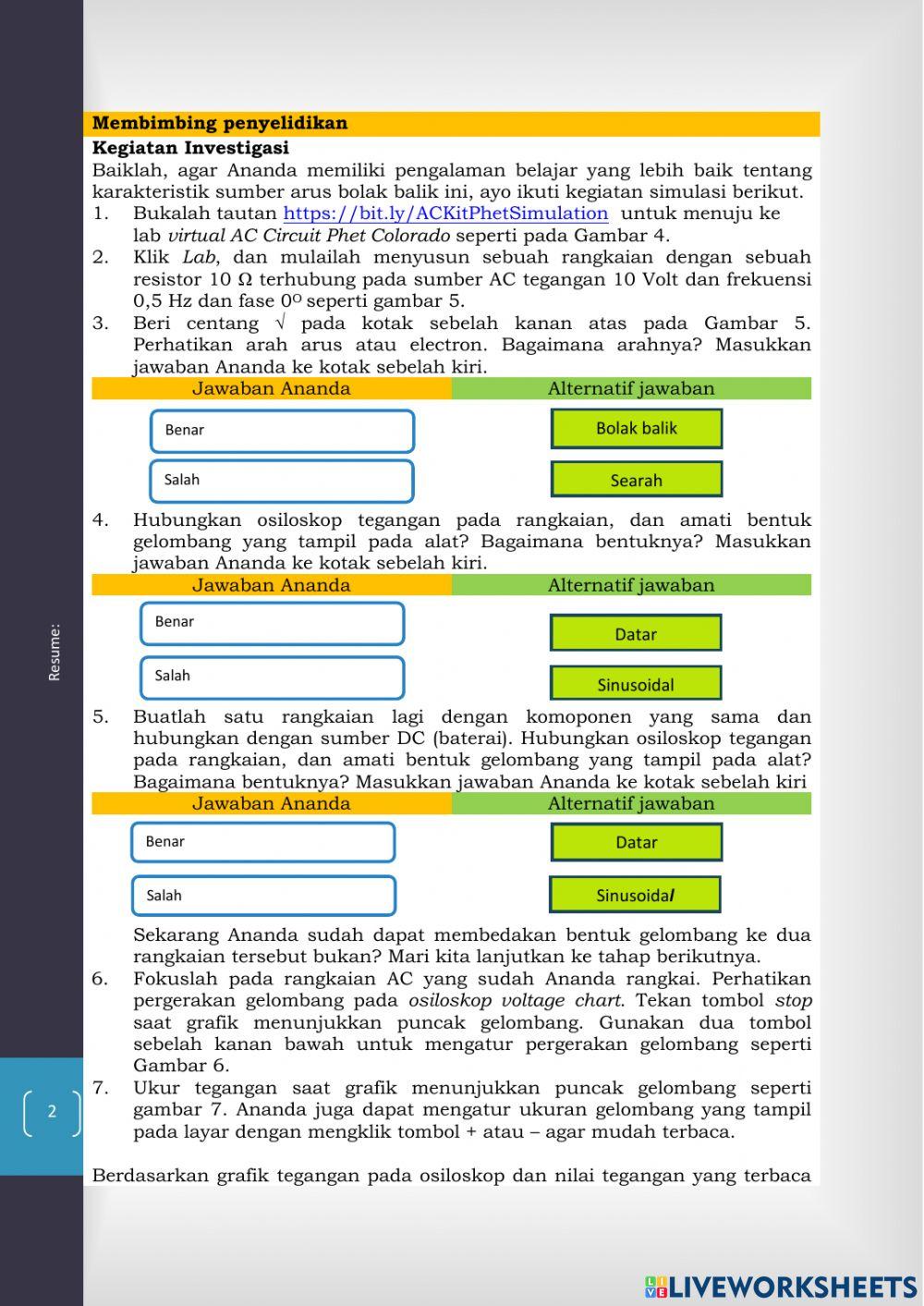 Rangkaian Arus Bolak Balik Part 1