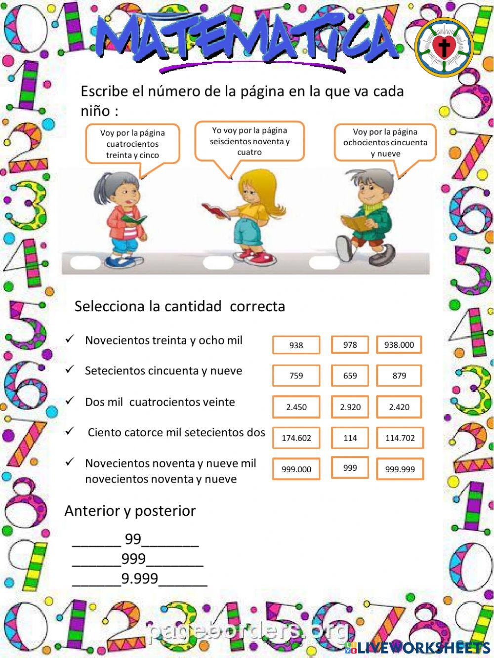 Escritura de números