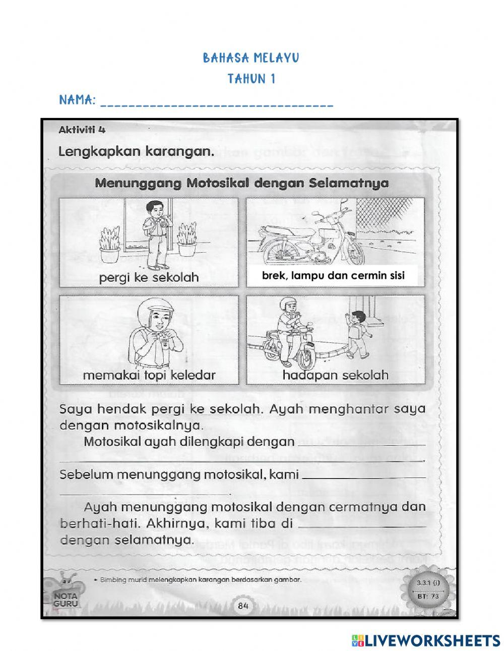 Menunggang Motosikal Dengan Selamatnya