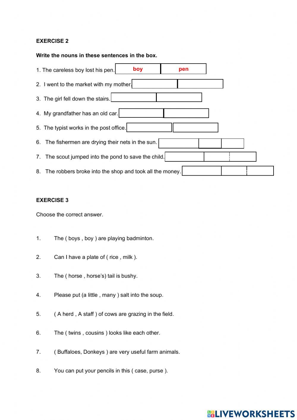 Kinds Of Nouns Worksheet Live Worksheets 40% OFF Kinds Of Nouns Worksheet Live Worksheets 40% OFF