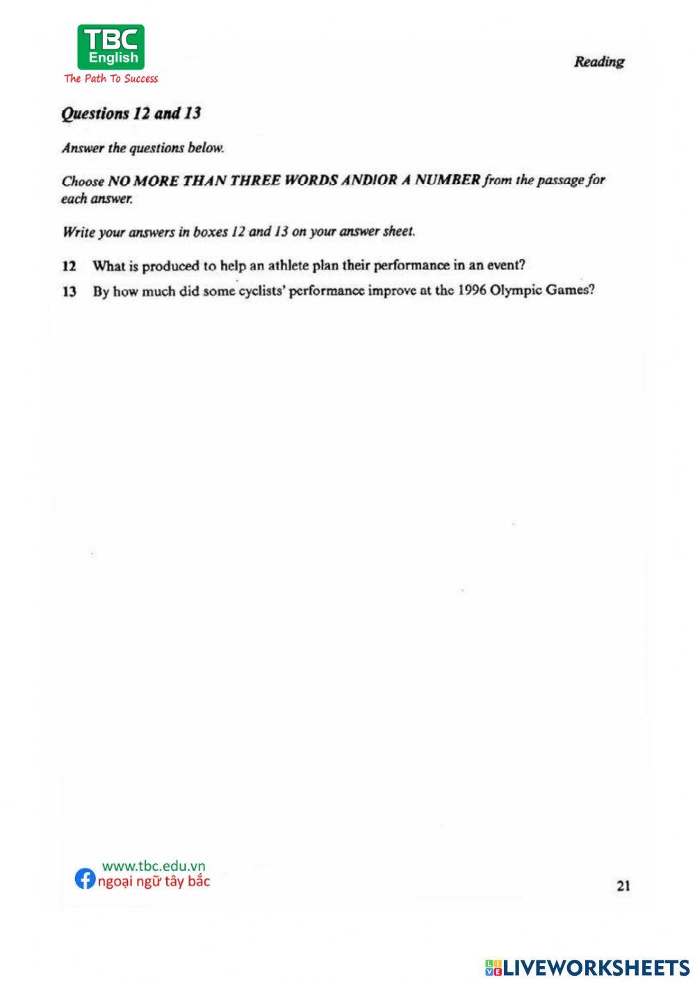 IELTS 6 TEST 1 READING Q1-13