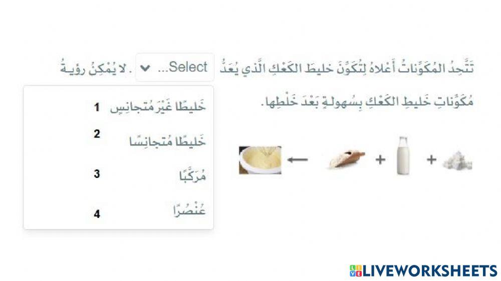 درس 28 المخاليط المتجانسة