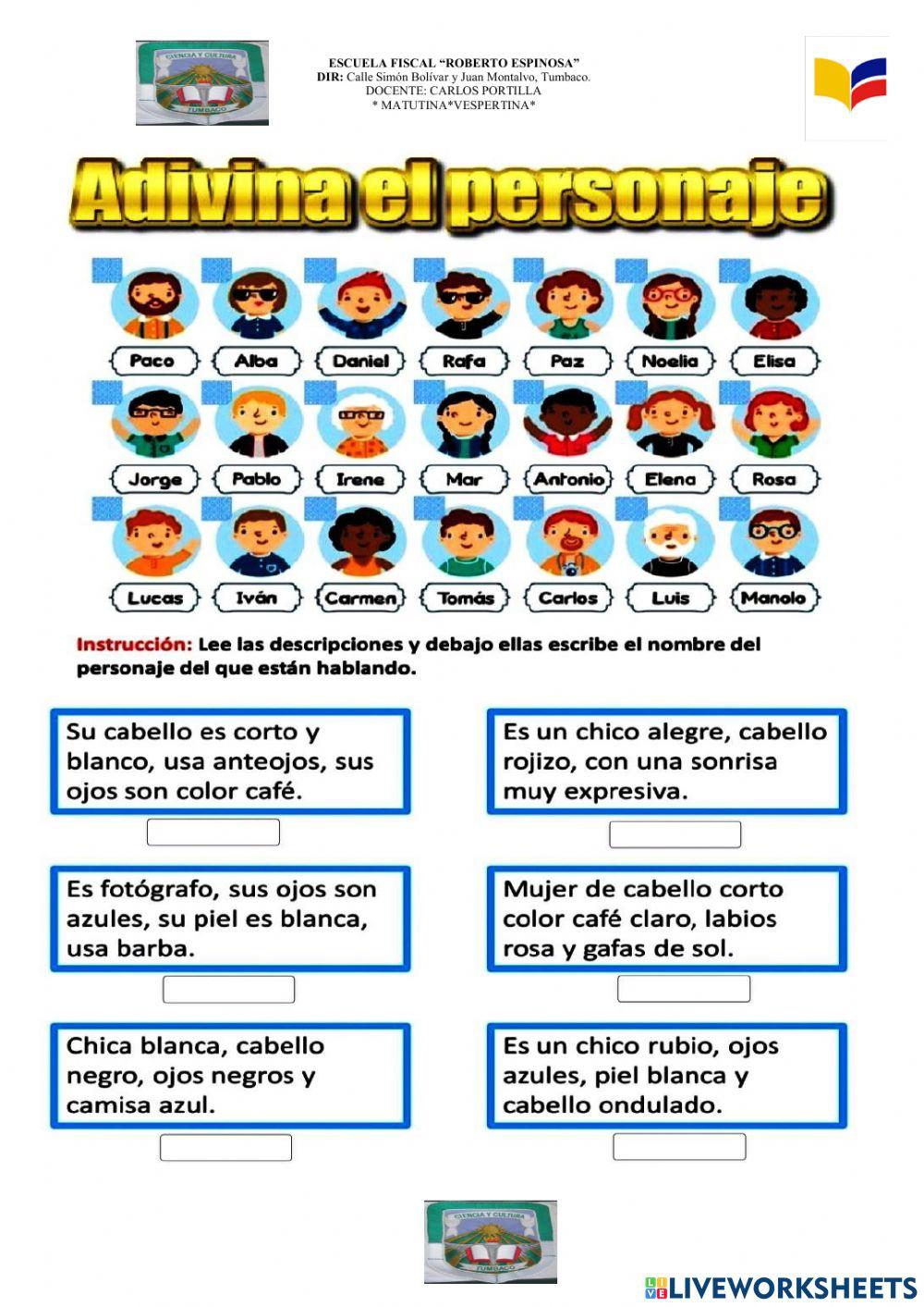 Descripción de personas