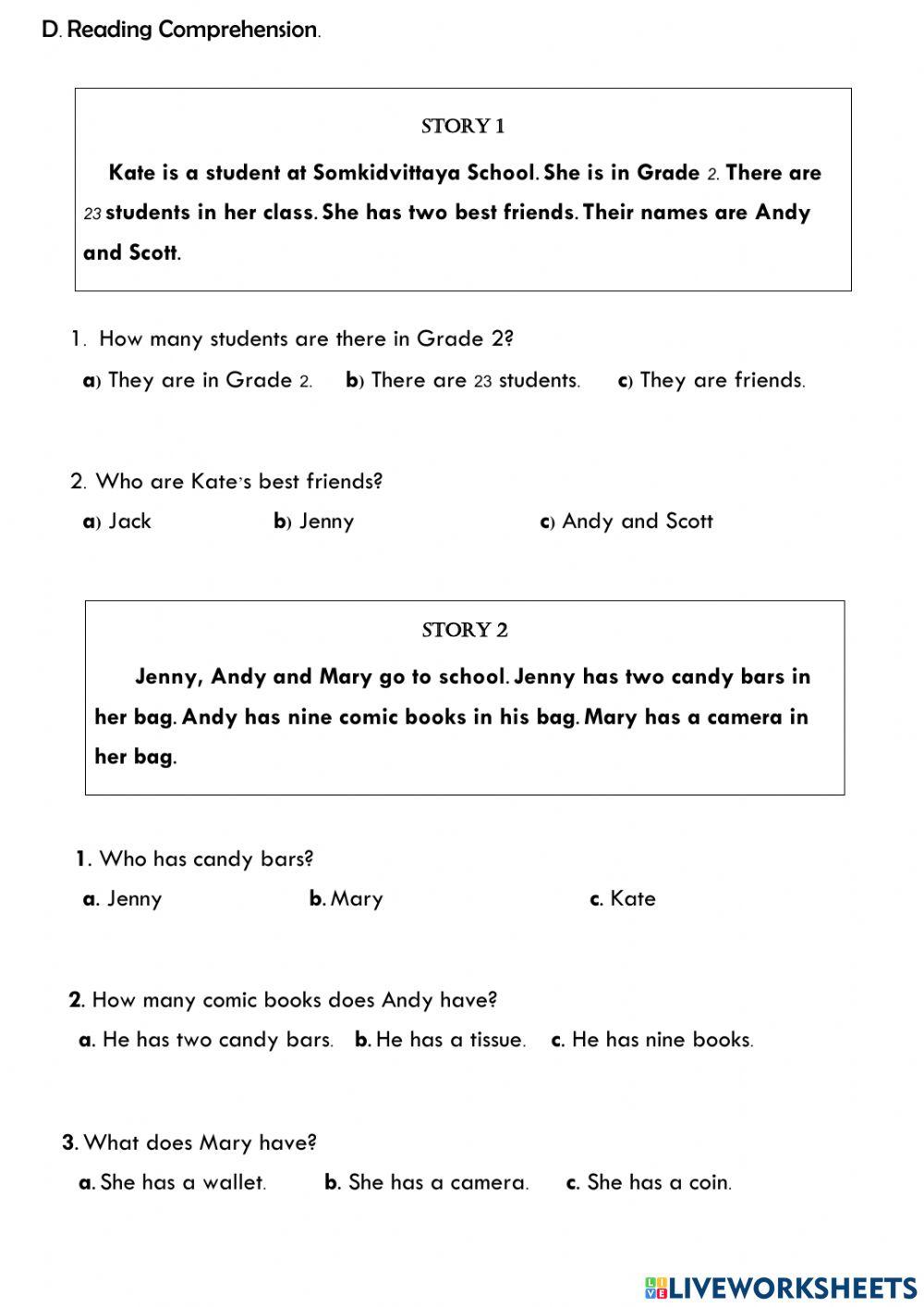 English Final test set 2