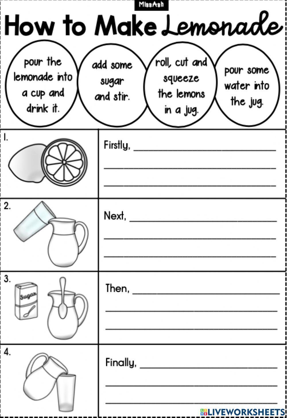 How To Make Lemonade Worksheet Teacher Made vrogue.co