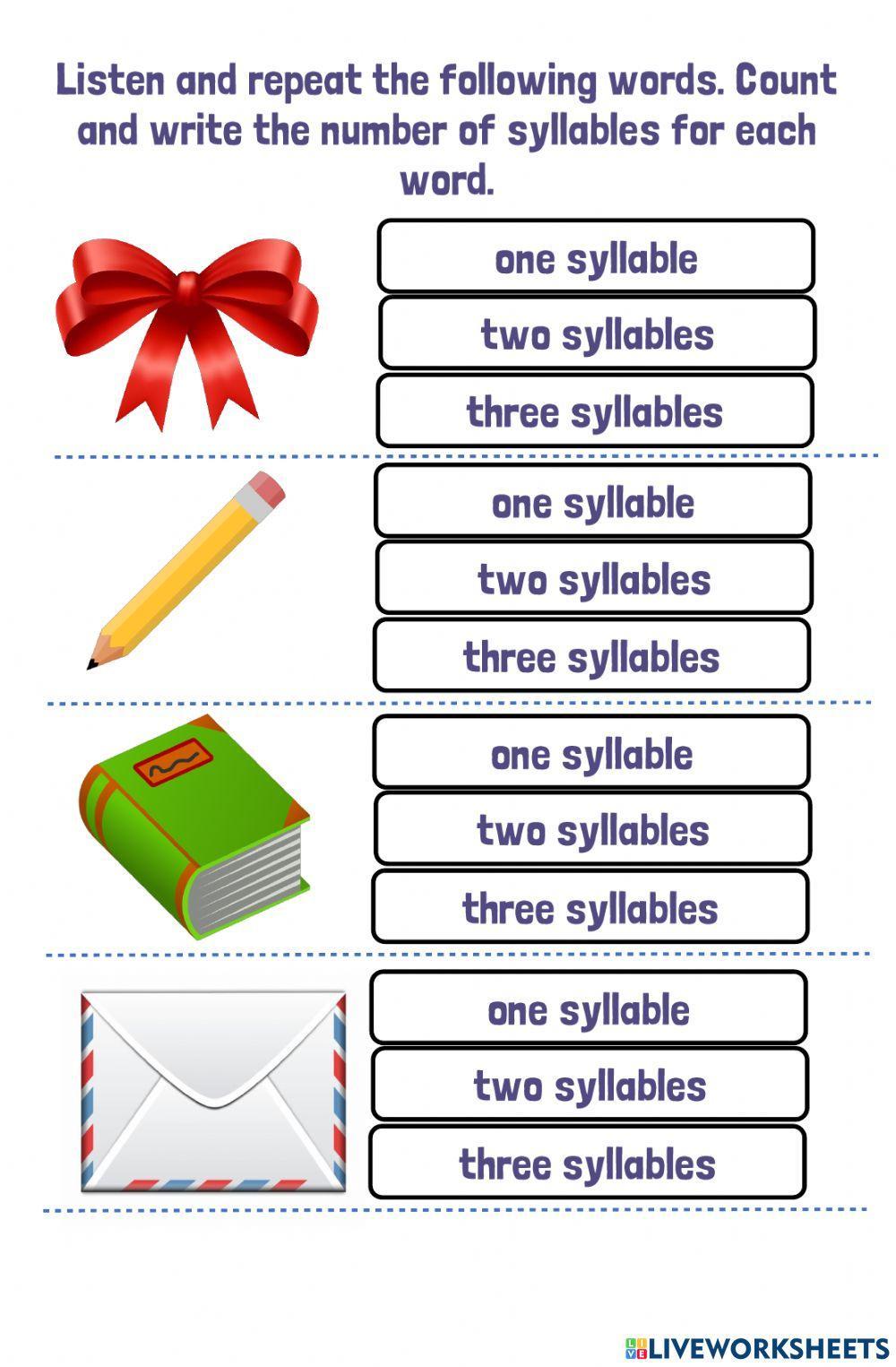 Two Syllable Words