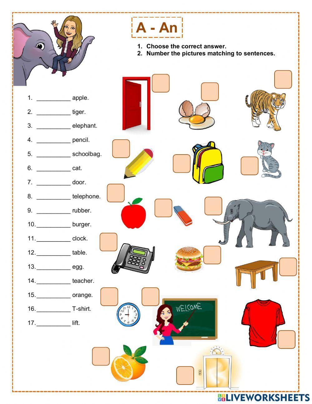 A - An online pdf activity | Live Worksheets