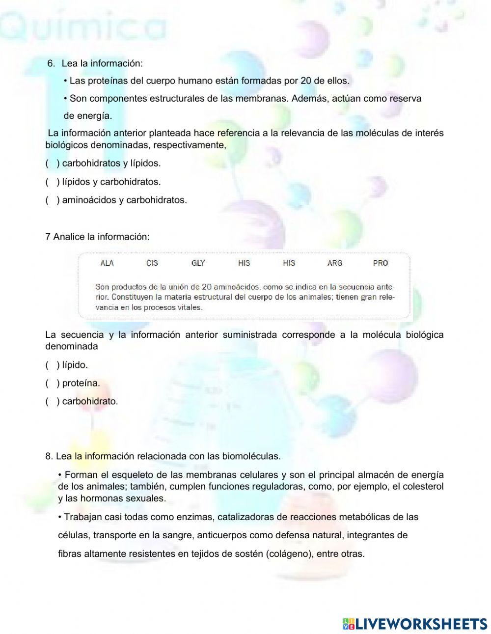 Moléculas Biológicas 1