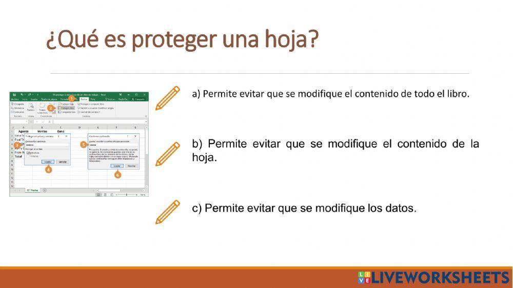 Proteger hojas y libro